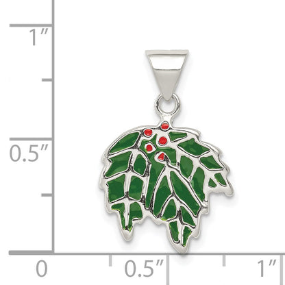 Sterlingsilber Emailliert Holly Charm