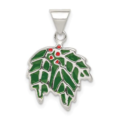 Sterlingsilber Emailliert Holly Charm