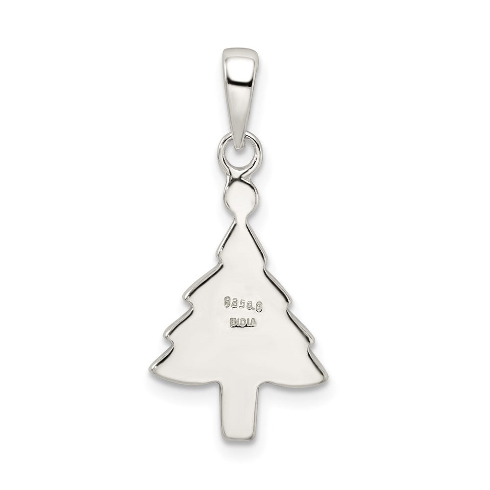 Sterlingsilber Emailliert Weihnachten Baum Anhänger
