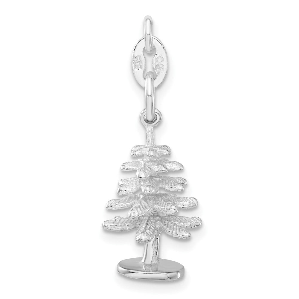 Sterlingsilber Poliert Baum Charm