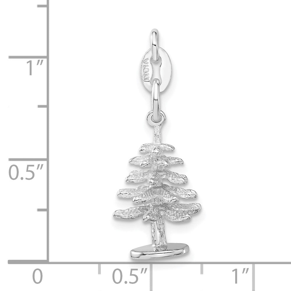 Sterlingsilber Poliert Baum Charm