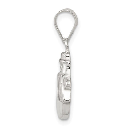 Sterlingsilber Emailliert Snowman Charm