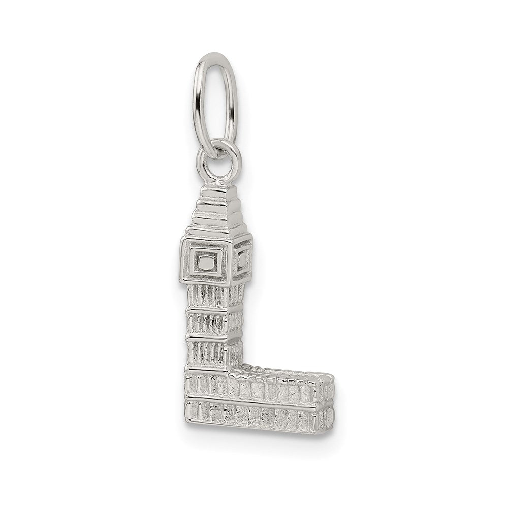 Sterlingsilber Rhodiniert Big Ben Charm