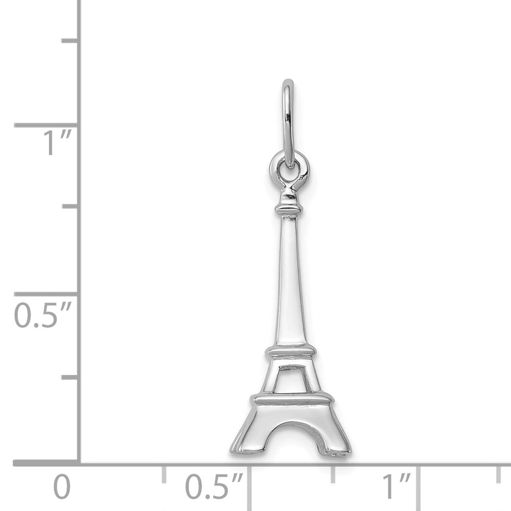Sterlingsilber Rhodiniert Eiffel Tower Charm