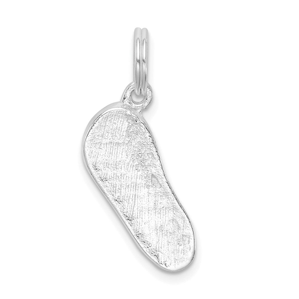 Sterlingsilber Rhodiniert Poliert Flip Flop Charm