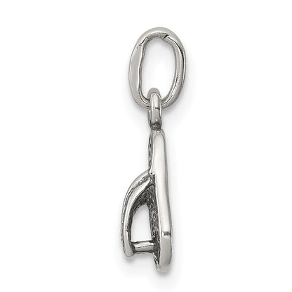 Sterlingsilber Antikisiert& Strukturiert Flip Flop Kinder Charm