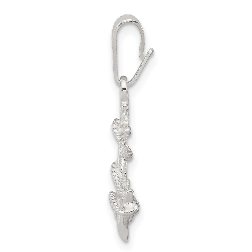 Sterlingsilber Anker & Kordel Anhänger