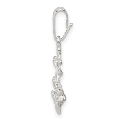 Sterlingsilber Anker & Kordel Anhänger