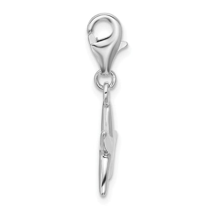Sterlingsilber Rhodiniert Poliert Seestern Charm