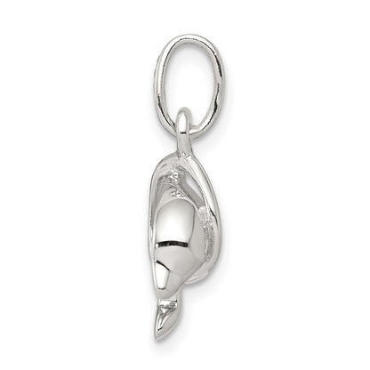 Sterlingsilber Delfin Diving Through Creole Charm