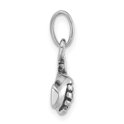 Sterlingsilber Poliert & Antikisiert Zeichen Language Joined Hands Charm