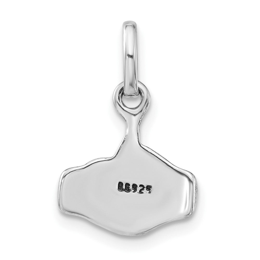 Sterlingsilber Poliert & Antikisiert Zeichen Language Joined Hands Charm