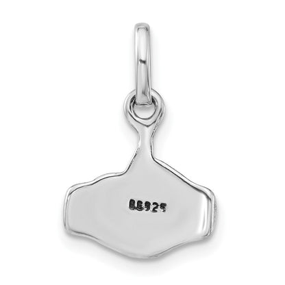 Sterlingsilber Poliert & Antikisiert Zeichen Language Joined Hands Charm