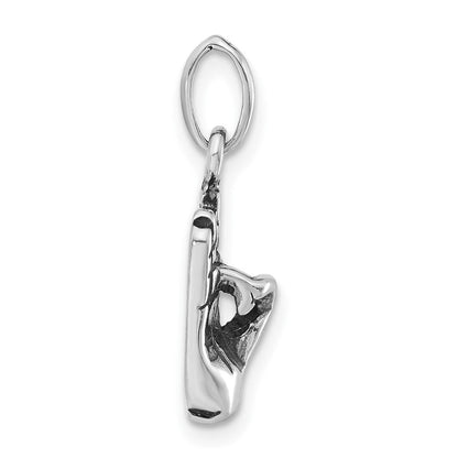 Sterlingsilber Poliert & Antikisiert Zeichen Language Hand Symbol Charm