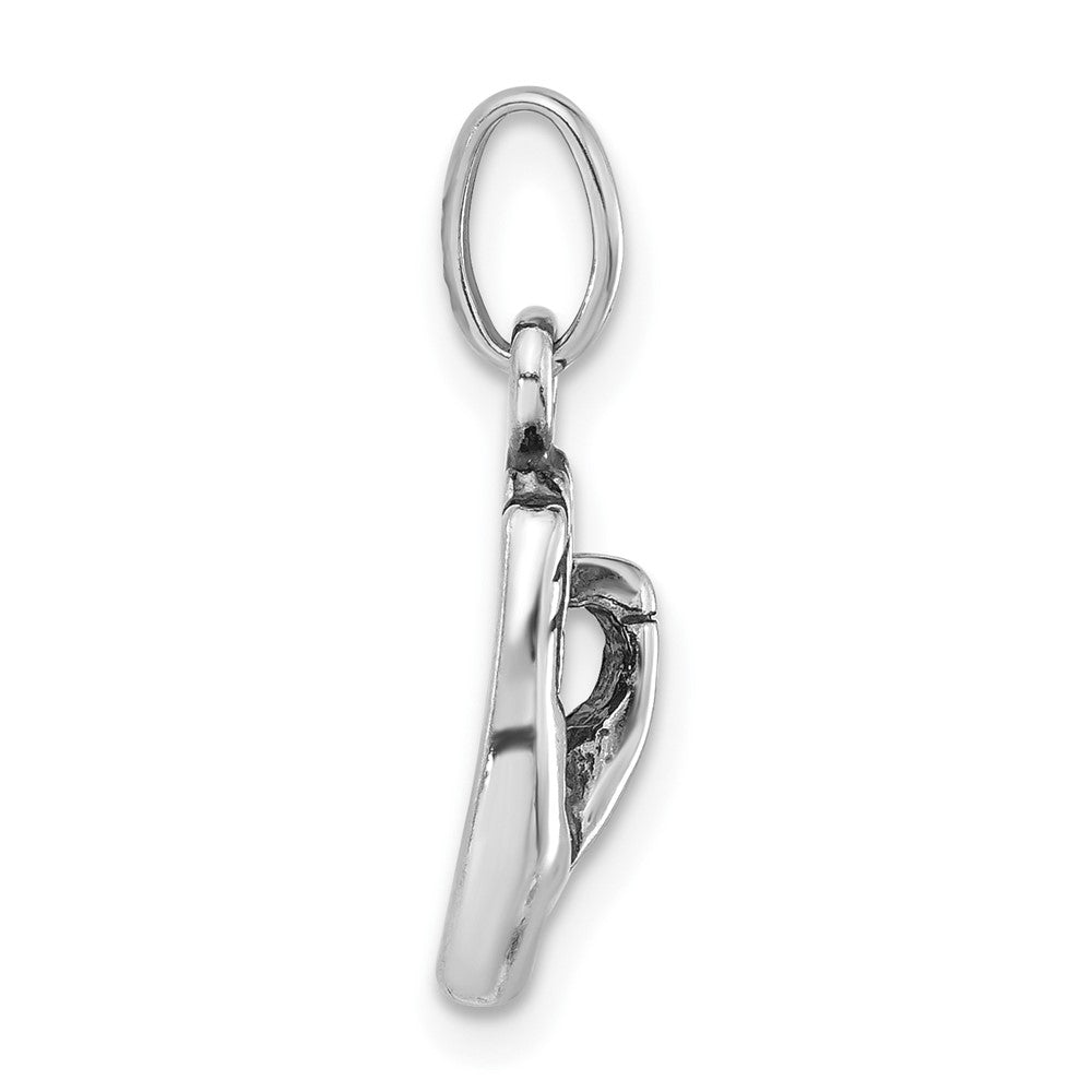 Sterlingsilber Poliert & Antikisiert Zeichen Language Hand Symbol Charm