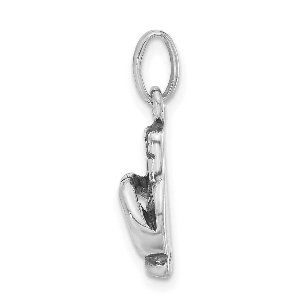 Sterlingsilber Poliert & Antikisiert Zeichen Language Hand Symbol Charm