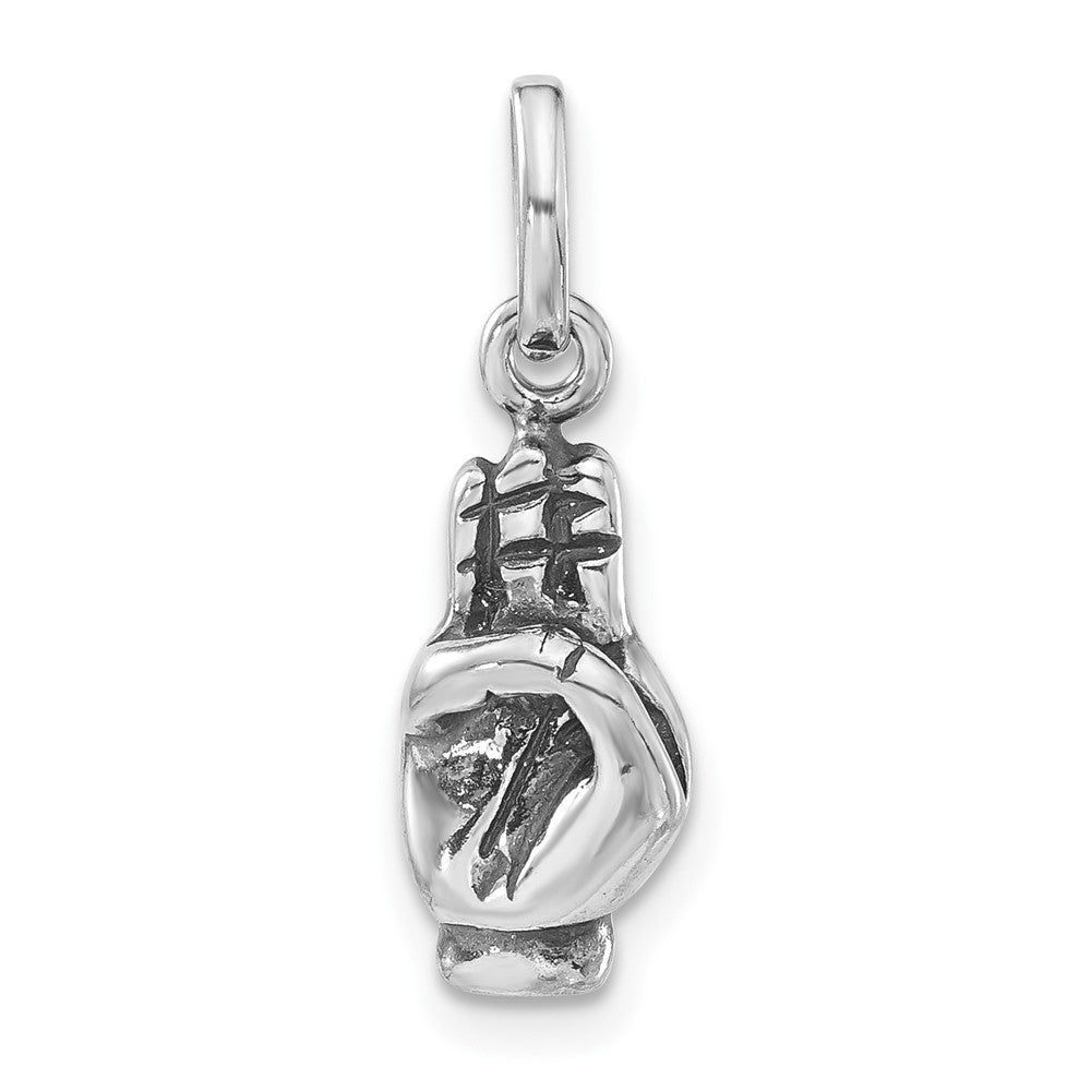 Sterlingsilber Poliert & Antikisiert Zeichen Language Hand Symbol Charm