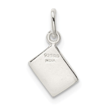 Sterlingsilber Emailliert Ace Of Herzen Card Charm