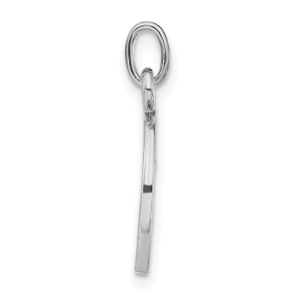 Sterlingsilber Poliert Grün & Weiß Emailliert Poker Chip Charm