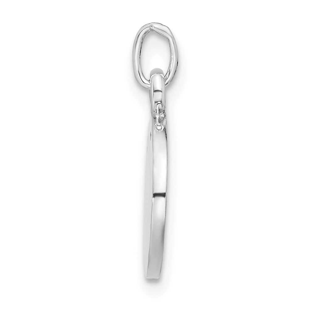 Sterlingsilber Blau/white Emailliert Poker Chip Charm