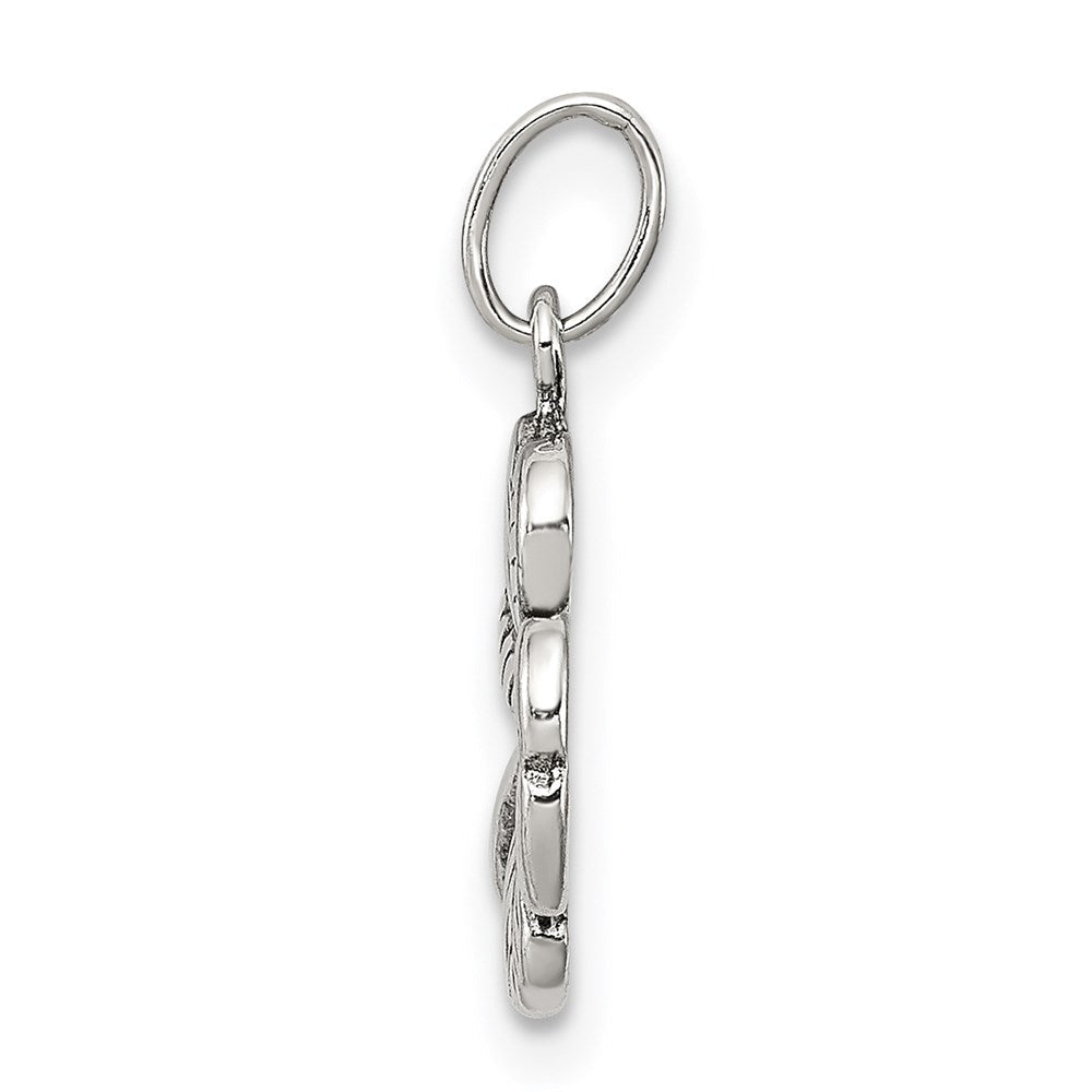 Sterlingsilber Antikisiert 4-leaf Klee Charm