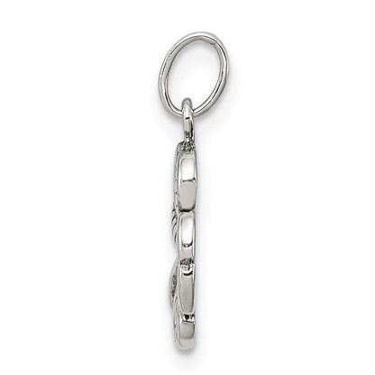 Sterlingsilber Antikisiert 4-leaf Klee Charm
