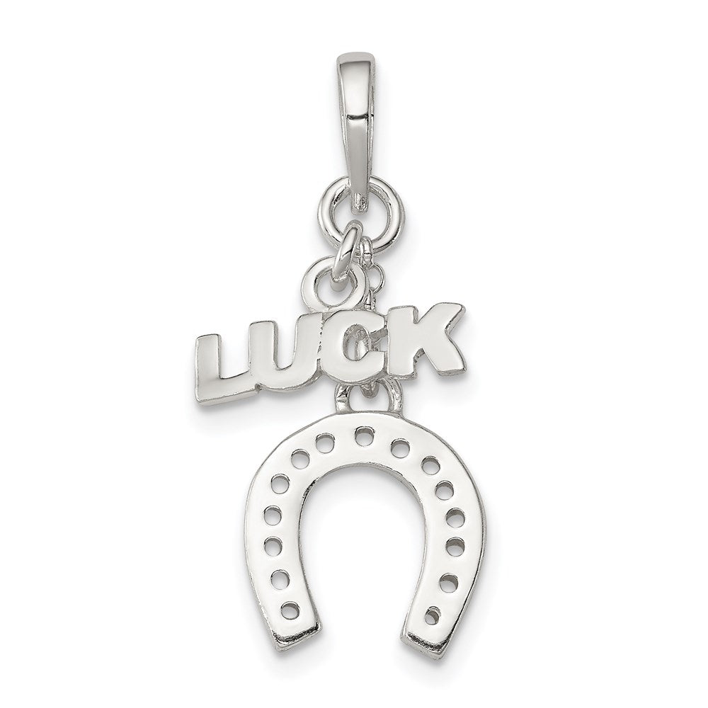Sterlingsilber Poliert Luck & Hufeisen Anhänger