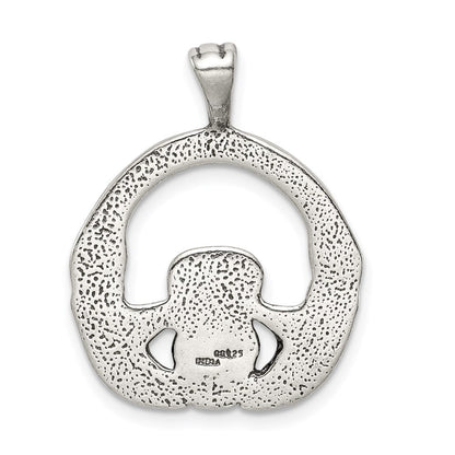Sterlingsilber Antikisiert Claddagh Anhänger