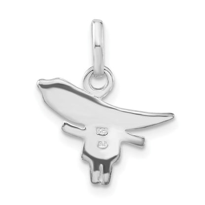 Sterlingsilber Poliert Emailliert Grün Chili Pepper Person Charm