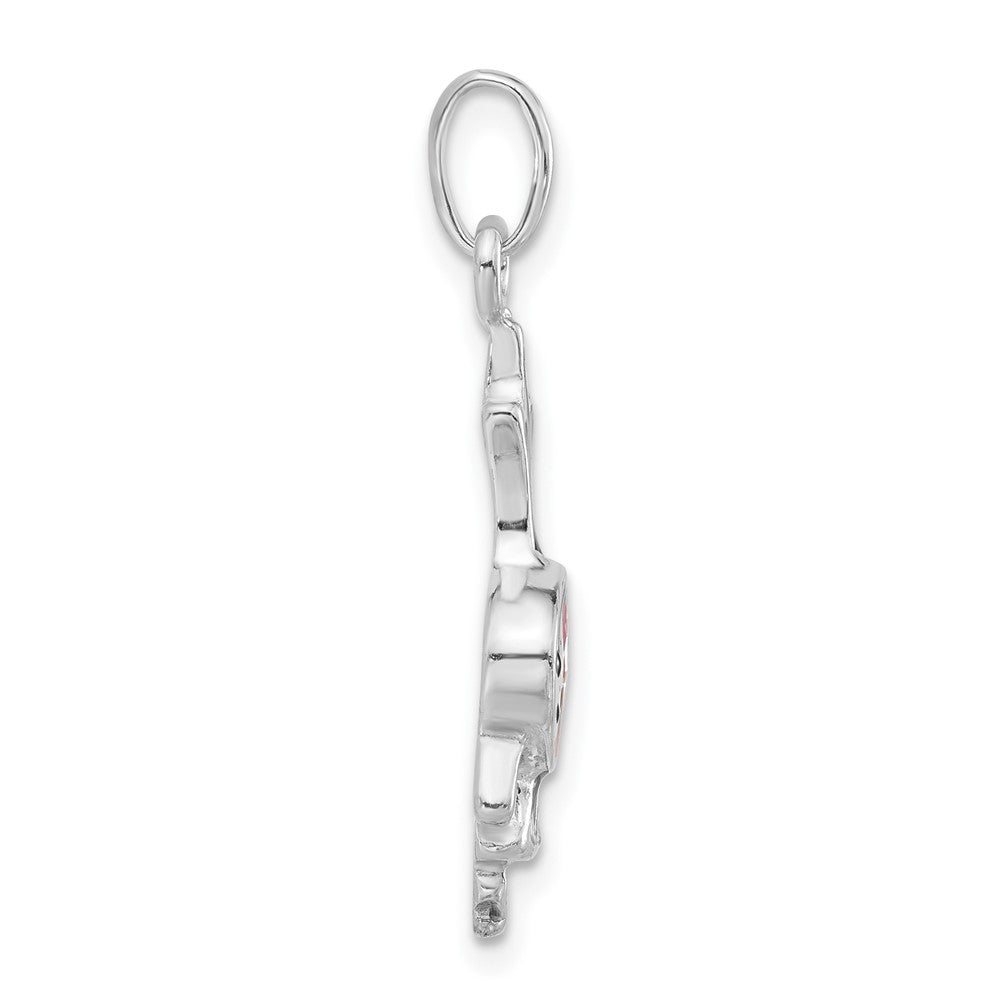 Sterlingsilber Poliert Emailliert Onion Person Charm
