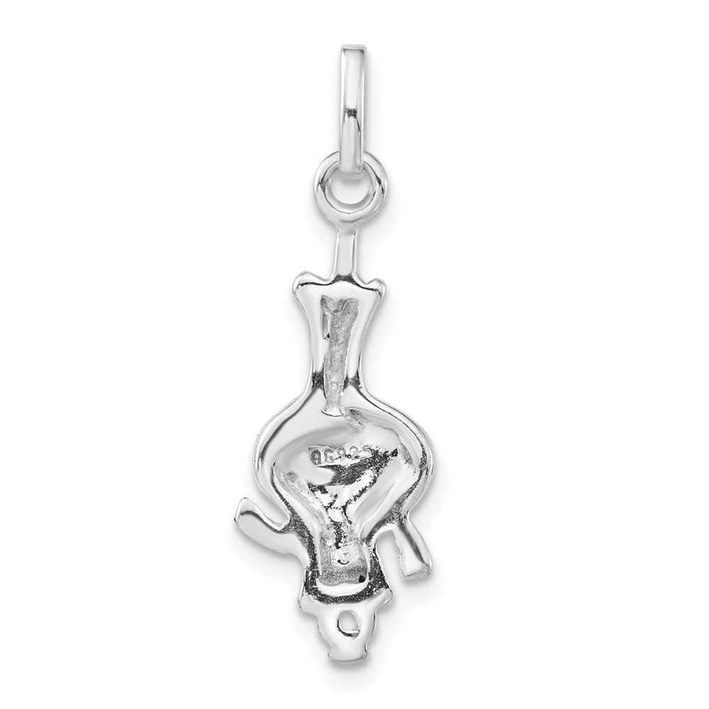 Sterlingsilber Poliert Emailliert Onion Person Charm