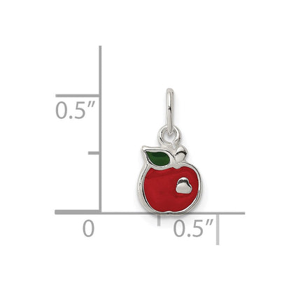 Sterlingsilber Emailliert Apple Charm