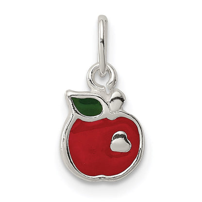 Sterlingsilber Emailliert Apple Charm