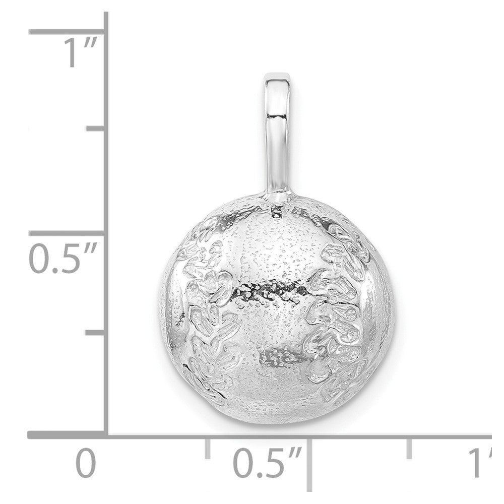 Sterlingsilber Baseball Charm