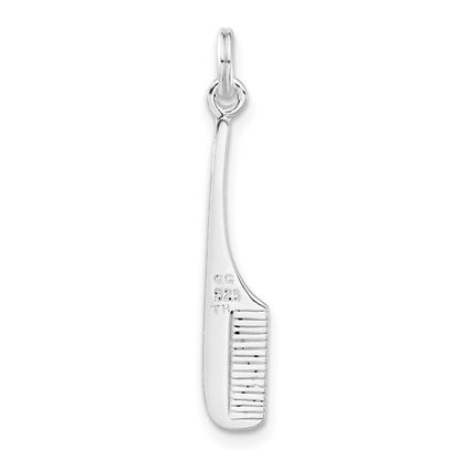 Sterlingsilber Poliert Comb Charm