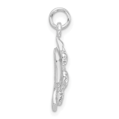 Sterlingsilber Poliert Cuckoo Clock Charm