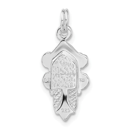 Sterlingsilber Poliert Cuckoo Clock Charm