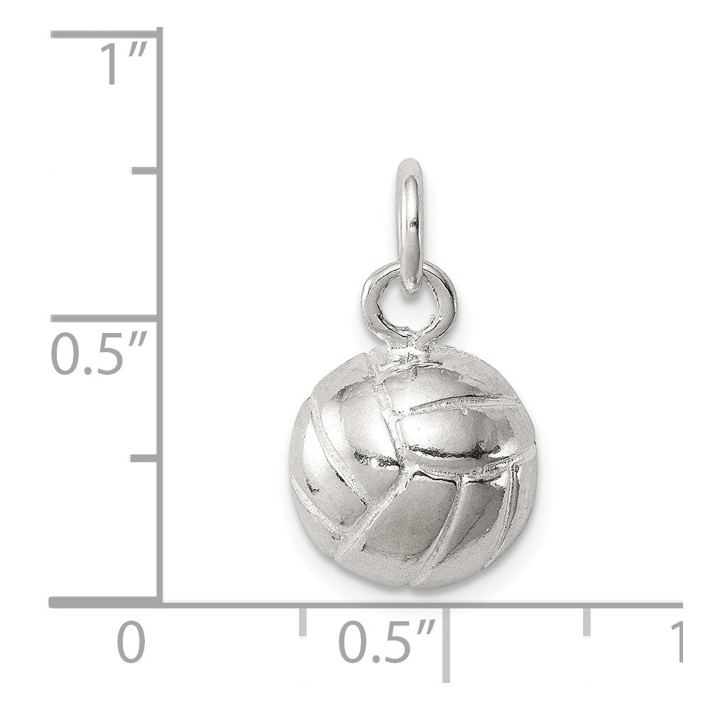 Sterlingsilber Volleyball Charm