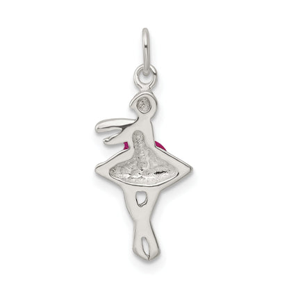 Sterlingsilber Emailliert Ballerina Charm
