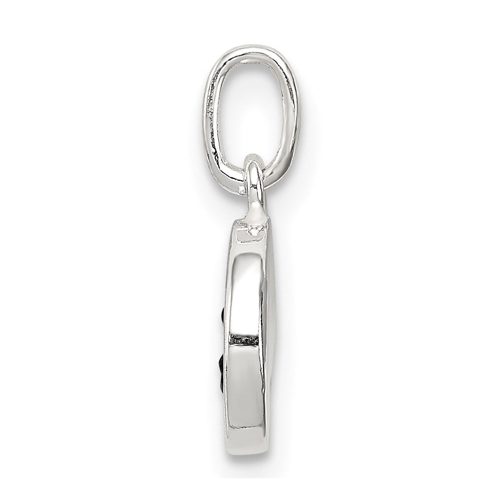 Sterlingsilber Emailliert Emotion Face Charm