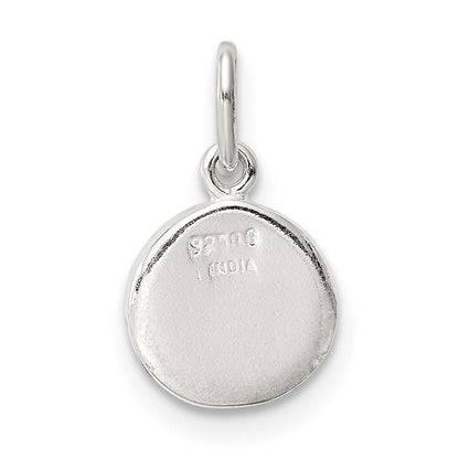 Sterlingsilber Emailliert Emotion Face Charm
