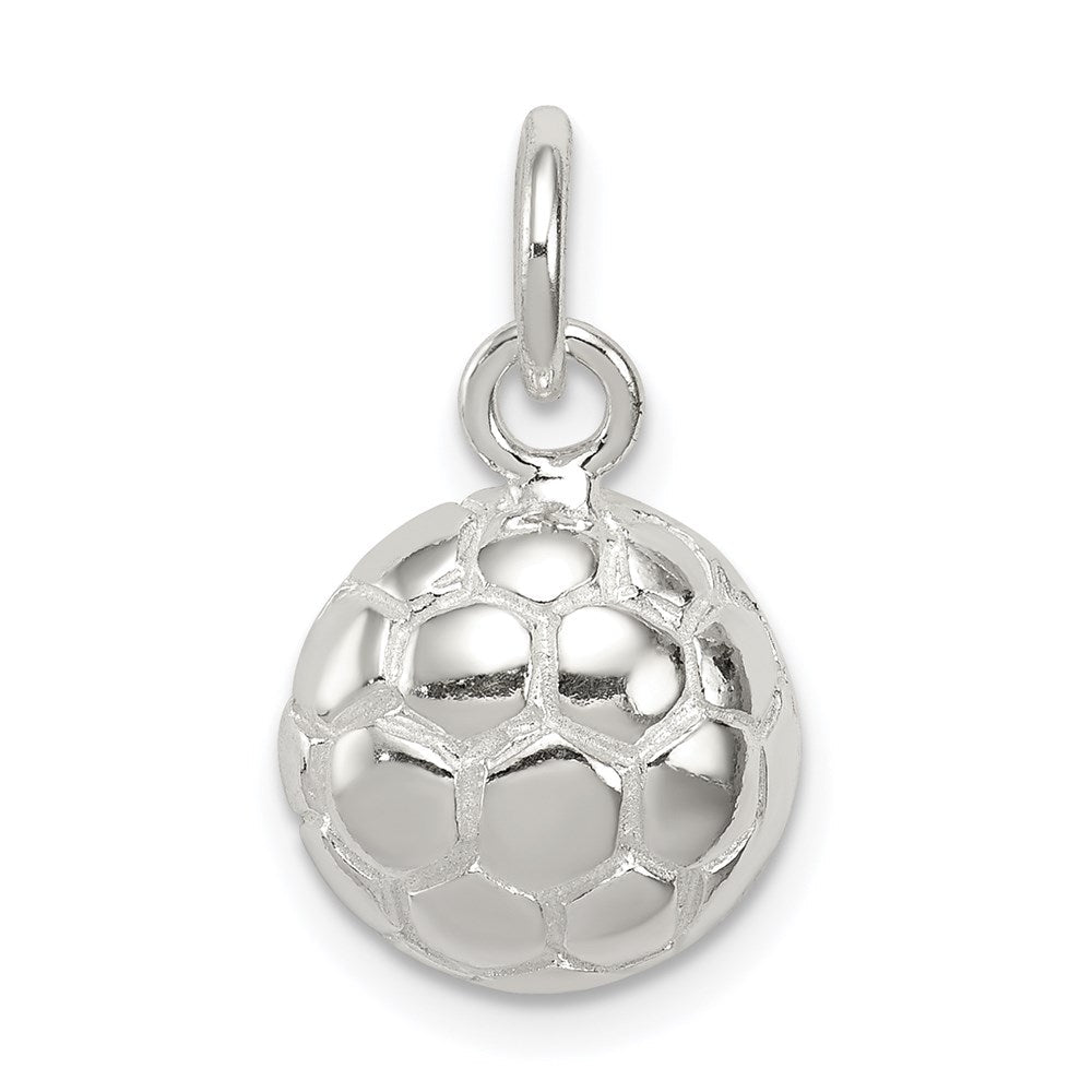Sterlingsilber Fußball Kugel Charm
