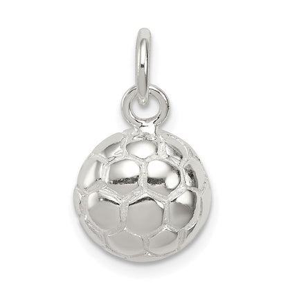 Sterlingsilber Fußball Kugel Charm