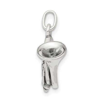 Sterlingsilber Antikisiert French Horn Charm