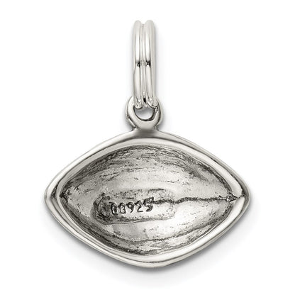 Sterlingsilber Antikisiert Football Charm