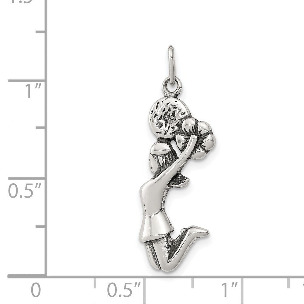 Sterlingsilber Antikisiert Cheerleader Charm