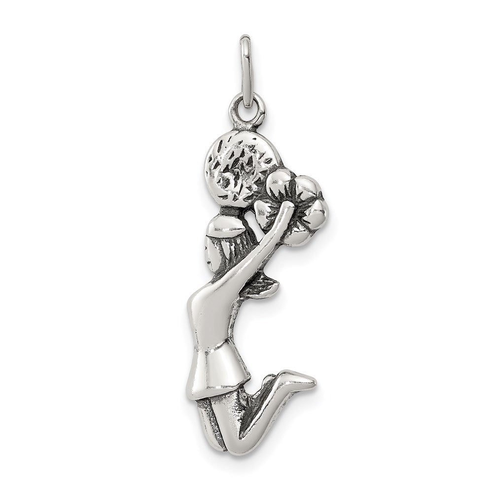 Sterlingsilber Antikisiert Cheerleader Charm