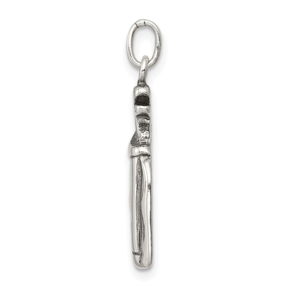 Sterlingsilber Antikisiert Golf Clubs mit Bag Charm
