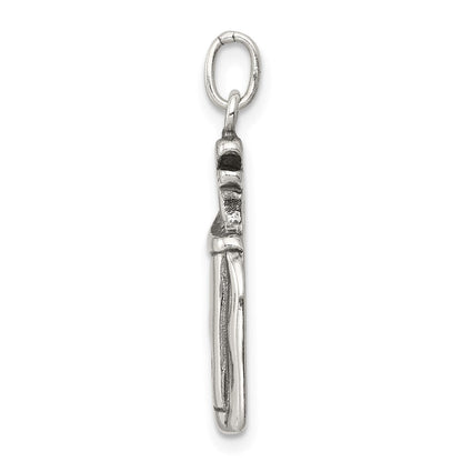 Sterlingsilber Antikisiert Golf Clubs mit Bag Charm