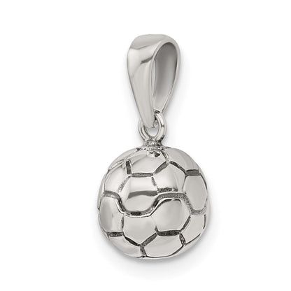 Sterlingsilber Antikisiert Fußball Kugel Anhänger